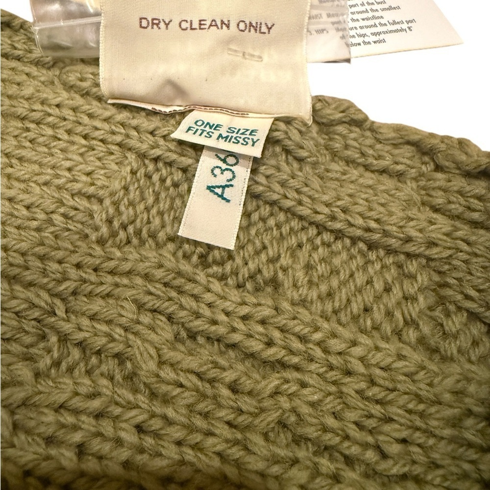 Connemara Knitwear Sweater Merino Wool Chunky Knit Fisherman Shawl Wrap New - Picture 13 of 16